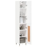 vidaXL Dulap înalt, alb, 34,5x34x180 cm, lemn prelucrat vidaXL Dulap înalt, alb, 34,5x34x180 cm, lemn prelucrat