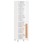 vidaXL Dulap înalt, alb, 34,5x34x180 cm, lemn prelucrat vidaXL Dulap înalt, alb, 34,5x34x180 cm, lemn prelucrat