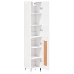 vidaXL Dulap înalt, alb extralucios, 34,5x34x180 cm, lemn prelucrat vidaXL Dulap înalt, alb extralucios, 34,5x34x180 cm, lemn prelucrat