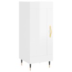 vidaXL Dulap înalt, alb extralucios, 34,5x34x180 cm, lemn prelucrat vidaXL Dulap înalt, alb extralucios, 34,5x34x180 cm, lemn prelucrat
