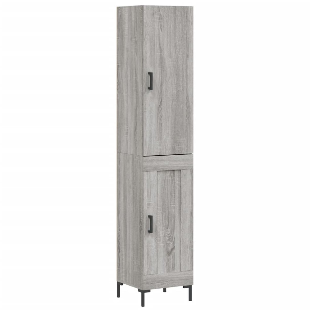 vidaXL Dulap înalt, gri sonoma, 34,5x34x180 cm, lemn prelucrat