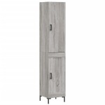vidaXL Dulap înalt, gri sonoma, 34,5x34x180 cm, lemn prelucrat