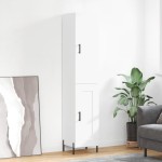 vidaXL Dulap înalt, alb, 34,5x34x180 cm, lemn prelucrat vidaXL Dulap înalt, alb, 34,5x34x180 cm, lemn prelucrat