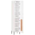 vidaXL Dulap înalt, alb, 34,5x34x180 cm, lemn prelucrat vidaXL Dulap înalt, alb, 34,5x34x180 cm, lemn prelucrat