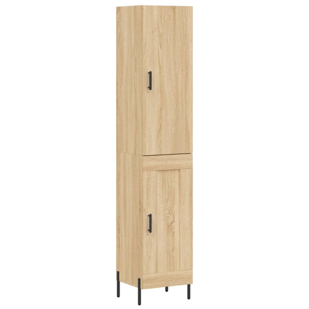 vidaXL Dulap înalt, stejar sonoma, 34,5x34x180 cm, lemn prelucrat