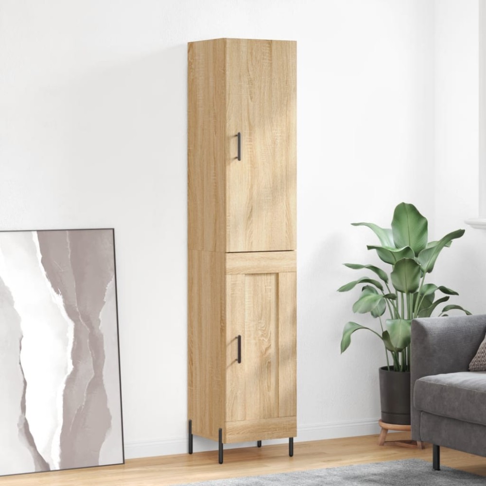 vidaXL Dulap înalt, stejar sonoma, 34,5x34x180 cm, lemn prelucrat