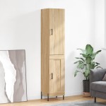 vidaXL Dulap înalt, stejar sonoma, 34,5x34x180 cm, lemn prelucrat