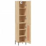 vidaXL Dulap înalt, stejar sonoma, 34,5x34x180 cm, lemn prelucrat