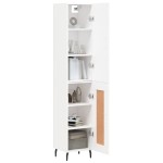 vidaXL Dulap înalt, alb, 34,5x34x180 cm, lemn prelucrat vidaXL Dulap înalt, alb, 34,5x34x180 cm, lemn prelucrat