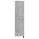 vidaXL Dulap înalt, gri beton, 34,5x34x180 cm, lemn prelucrat vidaXL Dulap înalt, gri beton, 34,5x34x180 cm, lemn prelucrat