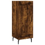 vidaXL Dulap înalt, stejar fumuriu, 34,5x34x180 cm, lemn prelucrat