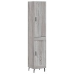 vidaXL Dulap înalt, gri sonoma, 34,5x34x180 cm, lemn prelucrat