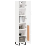 vidaXL Dulap înalt, alb, 34,5x34x180 cm, lemn prelucrat vidaXL Dulap înalt, alb, 34,5x34x180 cm, lemn prelucrat