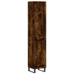 vidaXL Dulap înalt, stejar fumuriu, 34,5x34x180 cm, lemn prelucrat