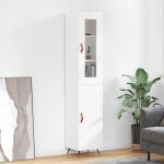 vidaXL Dulap înalt, alb, 34,5x34x180 cm, lemn prelucrat vidaXL Dulap înalt, alb, 34,5x34x180 cm, lemn prelucrat