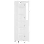 vidaXL Dulap înalt, alb, 34,5x34x180 cm, lemn prelucrat vidaXL Dulap înalt, alb, 34,5x34x180 cm, lemn prelucrat