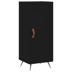 vidaXL Dulap înalt, negru, 34,5x34x180 cm, lemn prelucrat