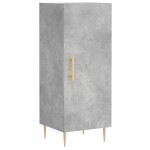 vidaXL Dulap înalt, gri beton, 34,5x34x180 cm, lemn prelucrat
