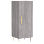 vidaXL Dulap înalt, gri sonoma, 34,5x34x180 cm, lemn prelucrat