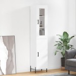 vidaXL Dulap înalt, alb, 34,5x34x180 cm, lemn prelucrat vidaXL Dulap înalt, alb, 34,5x34x180 cm, lemn prelucrat
