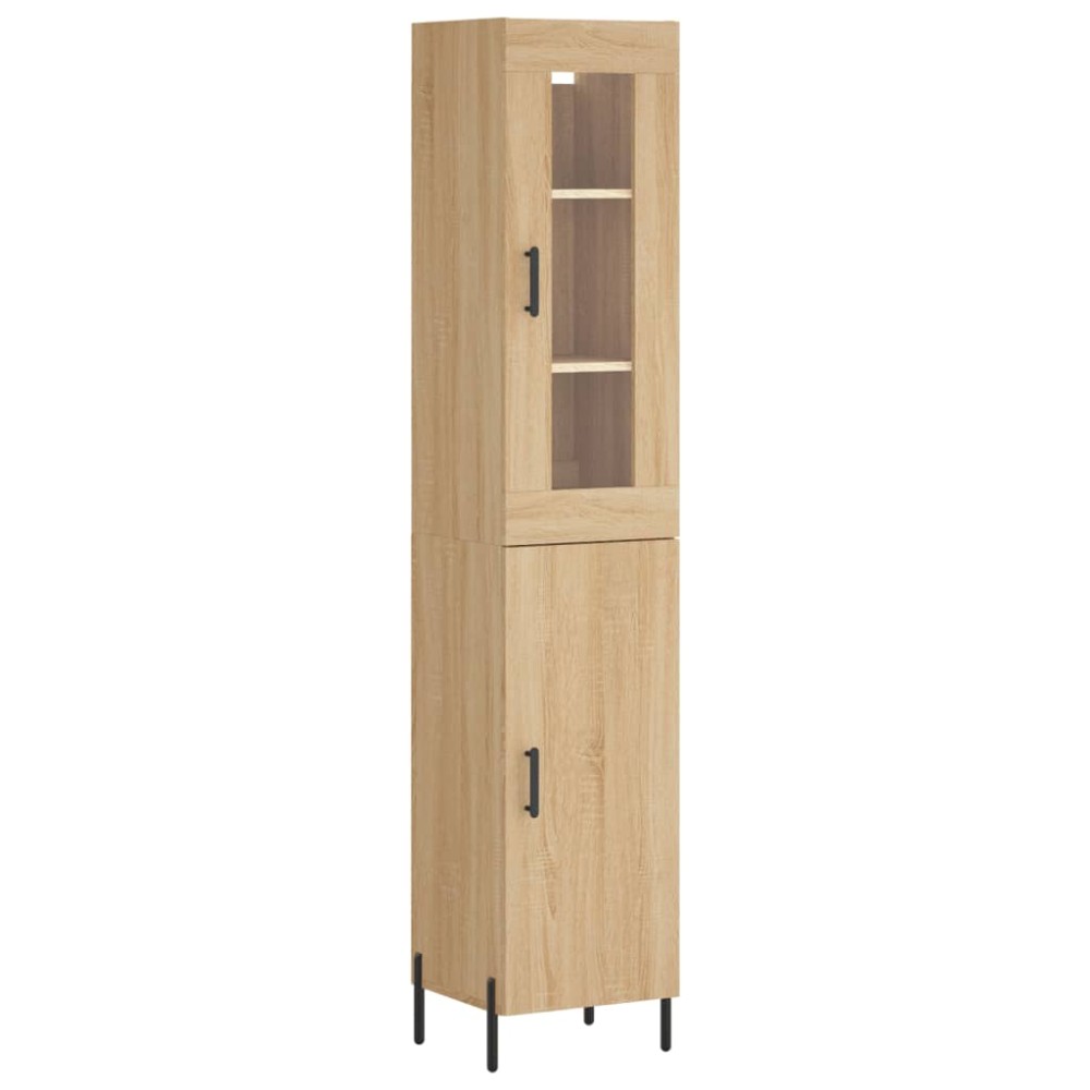 vidaXL Dulap înalt, stejar sonoma, 34,5x34x180 cm, lemn prelucrat