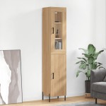 vidaXL Dulap înalt, stejar sonoma, 34,5x34x180 cm, lemn prelucrat
