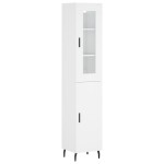vidaXL Dulap înalt, alb, 34,5x34x180 cm, lemn prelucrat vidaXL Dulap înalt, alb, 34,5x34x180 cm, lemn prelucrat