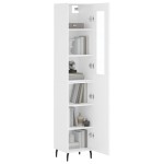 vidaXL Dulap înalt, alb, 34,5x34x180 cm, lemn prelucrat vidaXL Dulap înalt, alb, 34,5x34x180 cm, lemn prelucrat