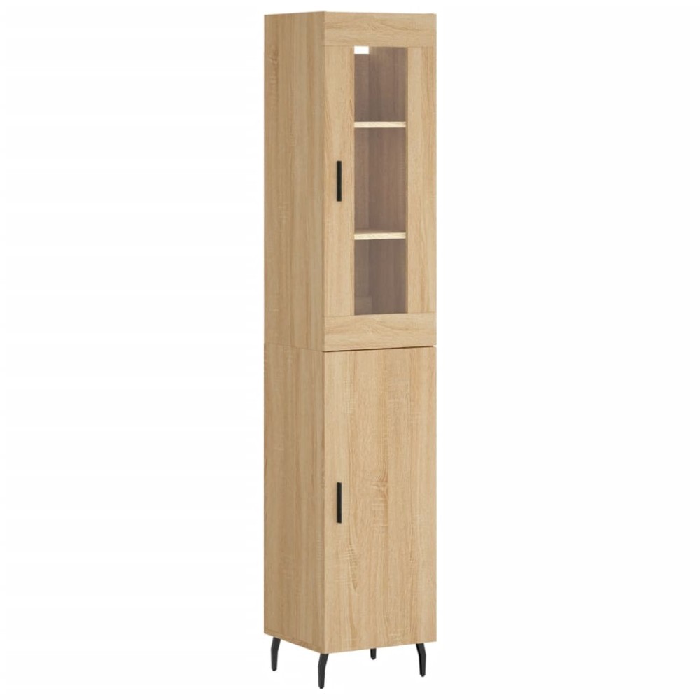 vidaXL Dulap înalt, stejar sonoma, 34,5x34x180 cm, lemn prelucrat