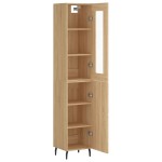 vidaXL Dulap înalt, stejar sonoma, 34,5x34x180 cm, lemn prelucrat vidaXL Dulap înalt, stejar sonoma, 34,5x34x180 cm, lemn prelucrat