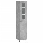 vidaXL Dulap înalt, gri beton, 34,5x34x180 cm, lemn prelucrat vidaXL Dulap înalt, gri beton, 34,5x34x180 cm, lemn prelucrat