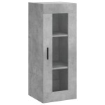 vidaXL Dulap înalt, gri beton, 34,5x34x180 cm, lemn prelucrat vidaXL Dulap înalt, gri beton, 34,5x34x180 cm, lemn prelucrat