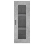 vidaXL Dulap înalt, gri beton, 34,5x34x180 cm, lemn prelucrat vidaXL Dulap înalt, gri beton, 34,5x34x180 cm, lemn prelucrat