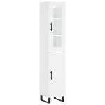 vidaXL Dulap înalt, alb, 34,5x34x180 cm, lemn prelucrat vidaXL Dulap înalt, alb, 34,5x34x180 cm, lemn prelucrat