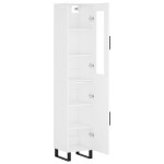 vidaXL Dulap înalt, alb, 34,5x34x180 cm, lemn prelucrat vidaXL Dulap înalt, alb, 34,5x34x180 cm, lemn prelucrat