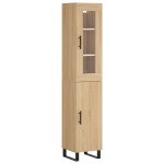 vidaXL Dulap înalt, stejar sonoma, 34,5x34x180 cm, lemn prelucrat