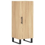 vidaXL Dulap înalt, stejar sonoma, 34,5x34x180 cm, lemn prelucrat