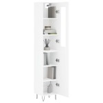 vidaXL Dulap înalt, alb, 34,5x34x180 cm, lemn prelucrat vidaXL Dulap înalt, alb, 34,5x34x180 cm, lemn prelucrat
