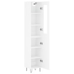 vidaXL Dulap înalt, alb, 34,5x34x180 cm, lemn prelucrat vidaXL Dulap înalt, alb, 34,5x34x180 cm, lemn prelucrat