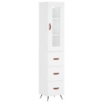vidaXL Dulap înalt, alb, 34,5x34x180 cm, lemn prelucrat vidaXL Dulap înalt, alb, 34,5x34x180 cm, lemn prelucrat