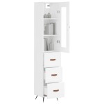 vidaXL Dulap înalt, alb, 34,5x34x180 cm, lemn prelucrat vidaXL Dulap înalt, alb, 34,5x34x180 cm, lemn prelucrat