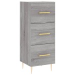 vidaXL Dulap înalt, gri sonoma, 34,5x34x180 cm, lemn prelucrat