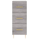 vidaXL Dulap înalt, gri sonoma, 34,5x34x180 cm, lemn prelucrat