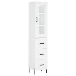 vidaXL Dulap înalt, alb, 34,5x34x180 cm, lemn prelucrat vidaXL Dulap înalt, alb, 34,5x34x180 cm, lemn prelucrat