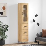 vidaXL Dulap înalt, stejar sonoma, 34,5x34x180 cm, lemn prelucrat vidaXL Dulap înalt, stejar sonoma, 34,5x34x180 cm, lemn prelucrat