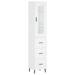 vidaXL Dulap înalt, alb, 34,5x34x180 cm, lemn prelucrat vidaXL Dulap înalt, alb, 34,5x34x180 cm, lemn prelucrat