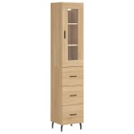 vidaXL Dulap înalt, stejar sonoma, 34,5x34x180 cm, lemn prelucrat vidaXL Dulap înalt, stejar sonoma, 34,5x34x180 cm, lemn prelucrat