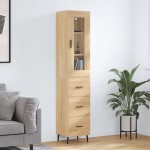 vidaXL Dulap înalt, stejar sonoma, 34,5x34x180 cm, lemn prelucrat vidaXL Dulap înalt, stejar sonoma, 34,5x34x180 cm, lemn prelucrat