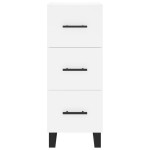 vidaXL Dulap înalt, alb, 34,5x34x180 cm, lemn prelucrat