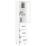 vidaXL Dulap înalt, alb, 34,5x34x180 cm, lemn prelucrat vidaXL Dulap înalt, alb, 34,5x34x180 cm, lemn prelucrat